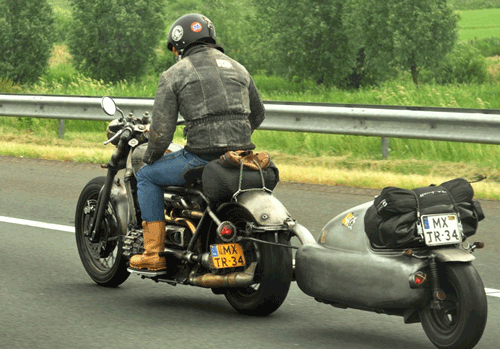 Single Wheel Motorcycle Trailers