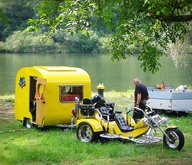 camper motorcycle trailer