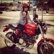 ducati biker chick